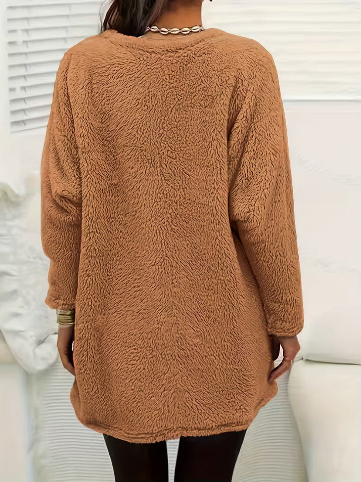 Zibija - Sudadera De Forro Polar Con Estampado De Diente De León