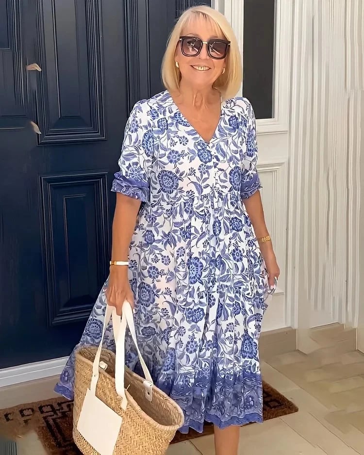 Perla - Vestido Bohemio Con Cuello En V