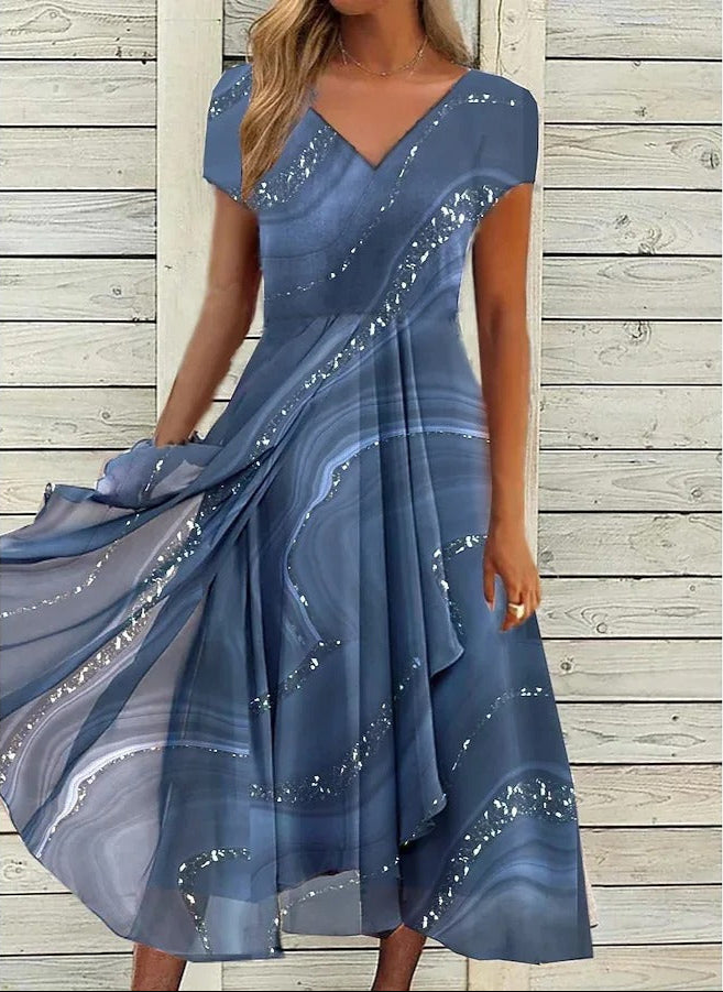 Ayana - Vestido Midi Con Cuello En V