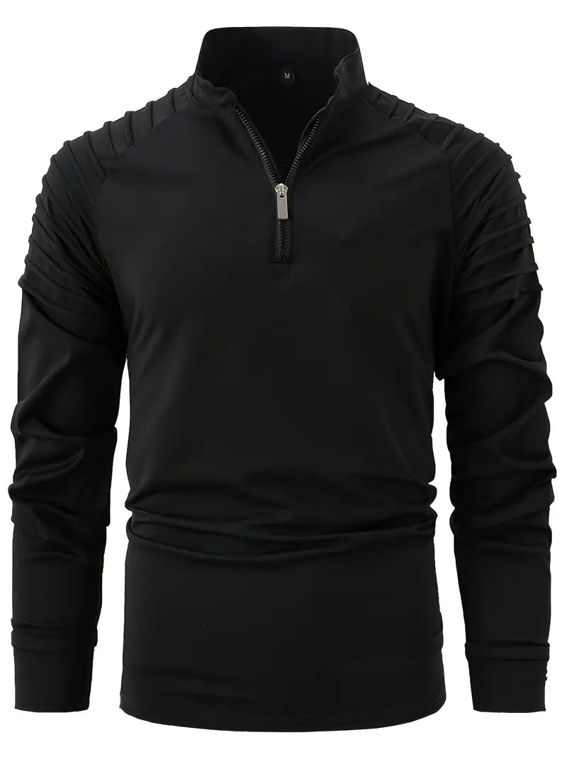 Linwood  - Manga Larga Polo Camisa Con Cremallera