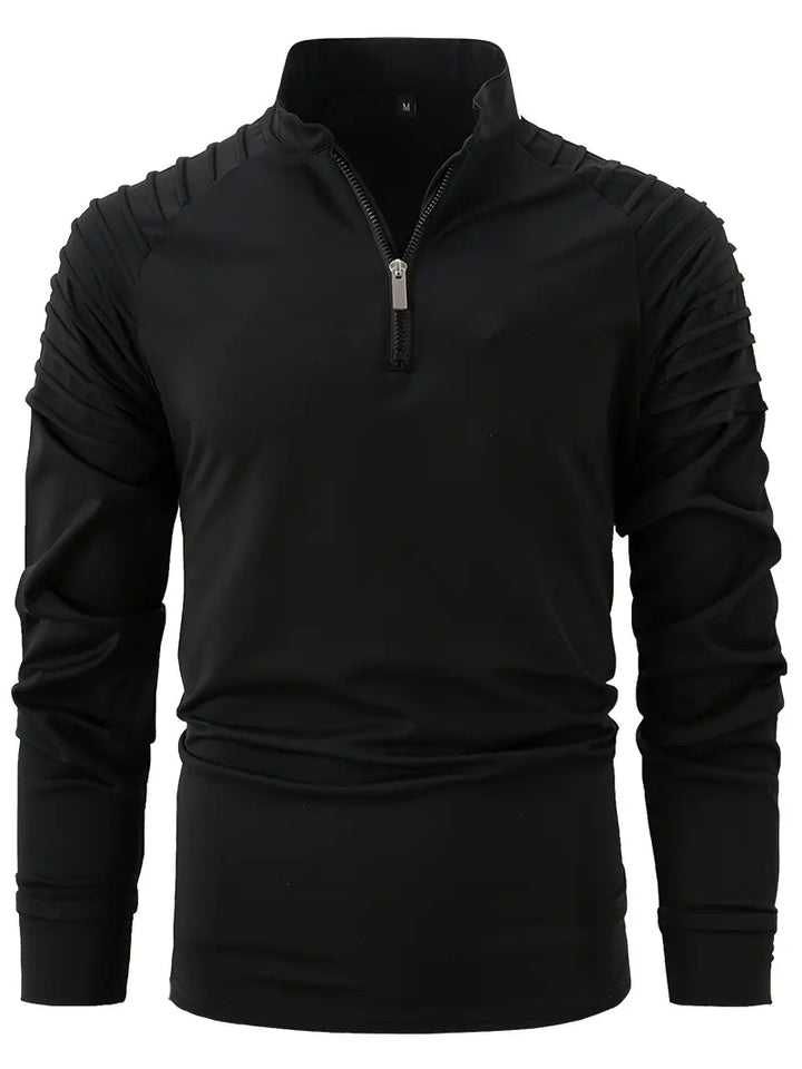 Linwood  - Manga Larga Polo Camisa Con Cremallera