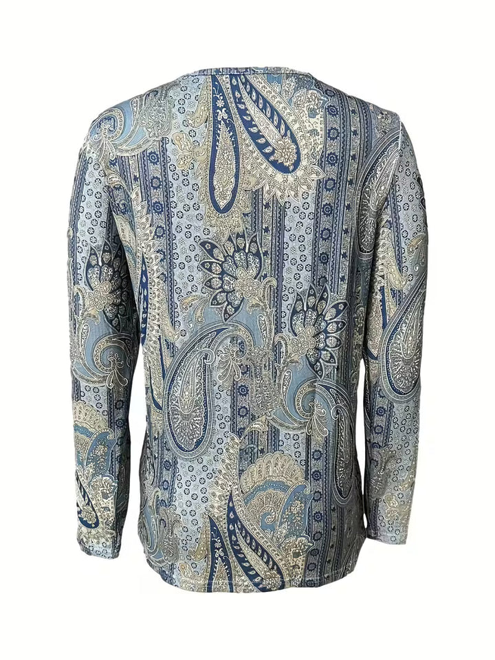 Vinja - Top Con Cuello Vuelto Y Estampado De Paisley