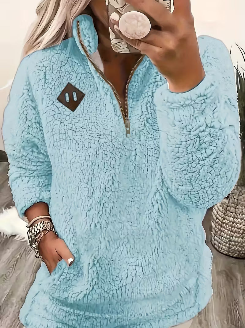 Humera - Elegante Chaqueta Con Cremallera y Manga Larga