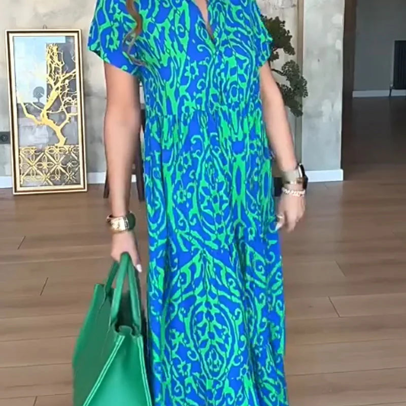 Jubilee - Vestido Estampado De Corte A y Corte Holgado