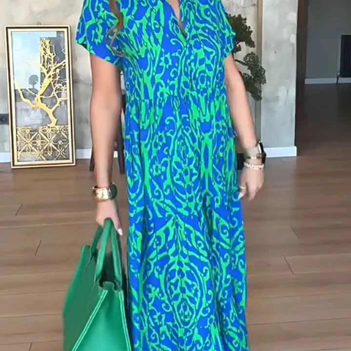 Jubilee - Vestido Estampado De Corte A y Corte Holgado