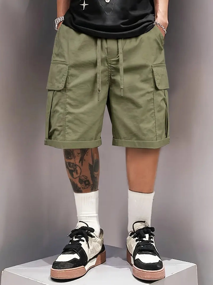 Detlev - Pantalones Cortos Elegantes Y Holgados