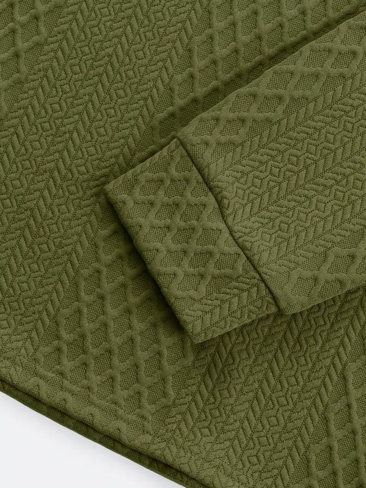 Benoit - Camiseta Texturizada Lior Con Cuello Jacquard