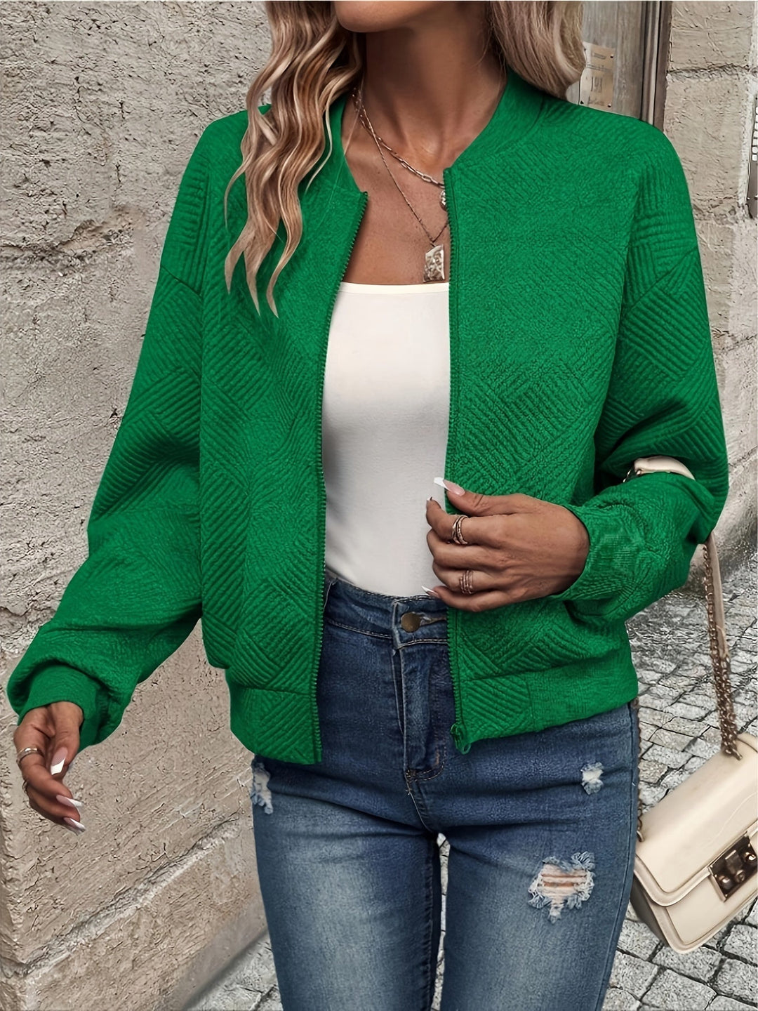 Jemma - Chaqueta De Manga Larga Con Cremallera