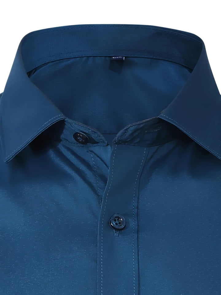 Byron - Elegante Camisa De Manga Larga Con Btones