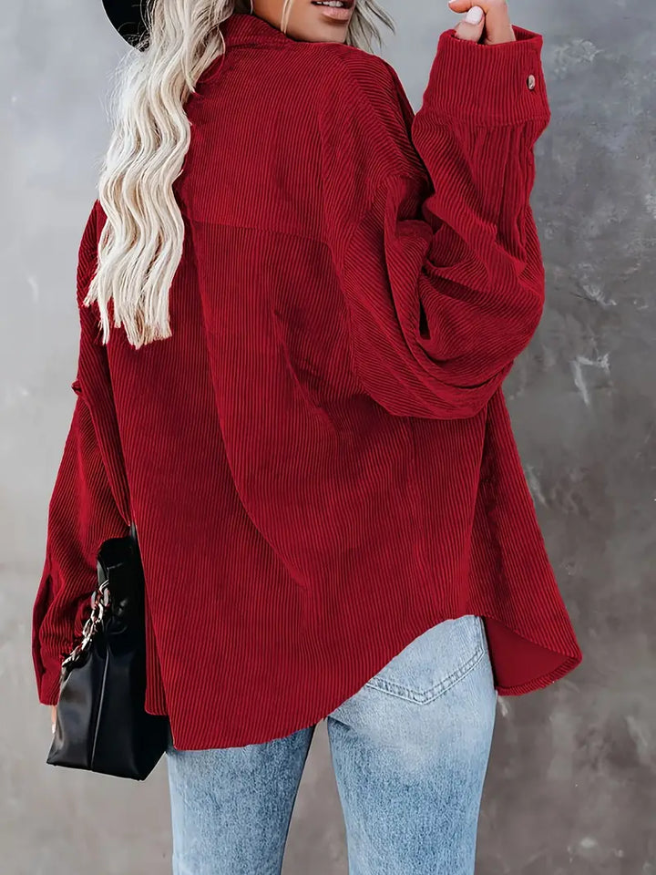 Irmela - Manga Larga Botón Camisa