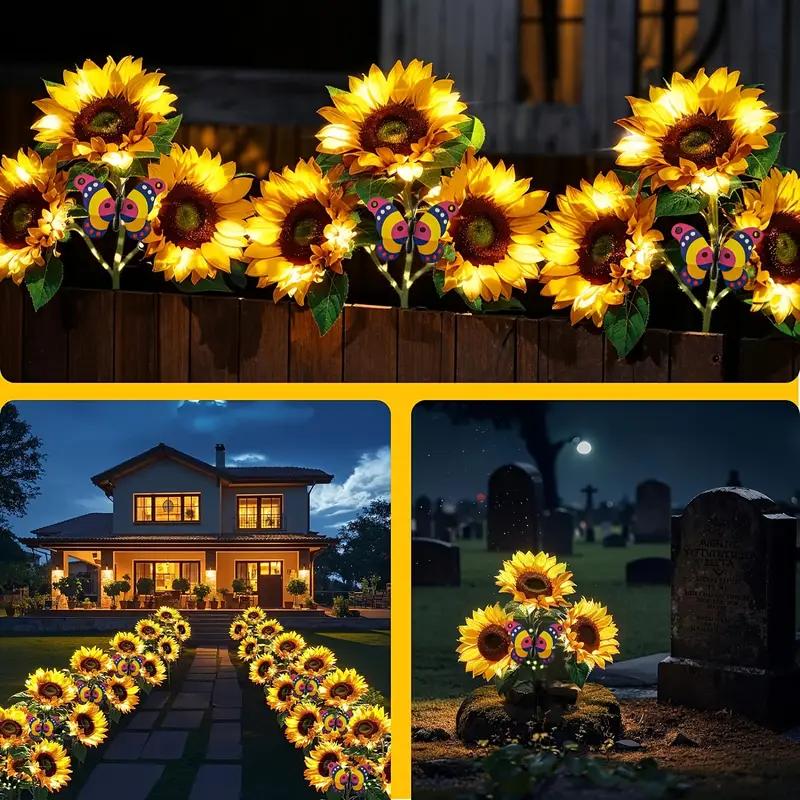 FloralGlow - Solar LED Girasol Jardín Luces