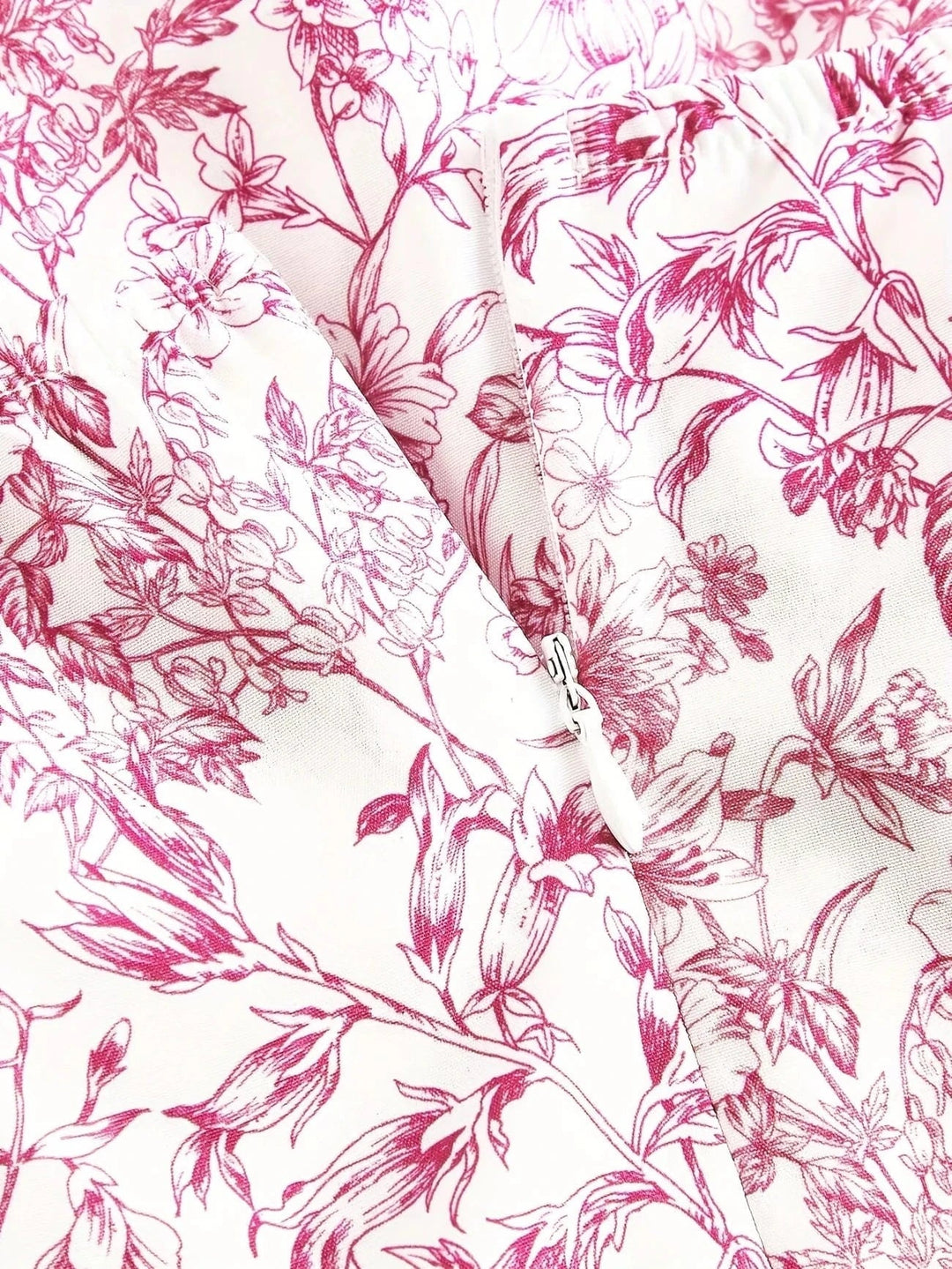Ortagus - Vestido Floral Con Volantes