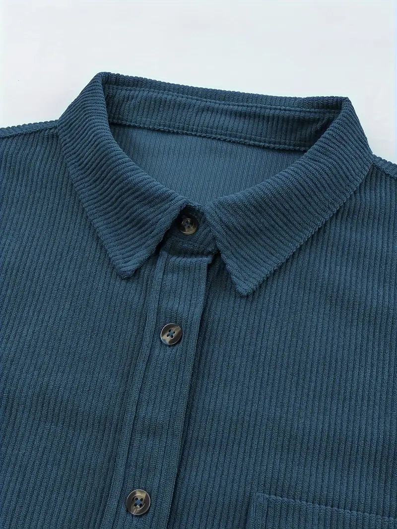 Irmela - Manga Larga Botón Camisa
