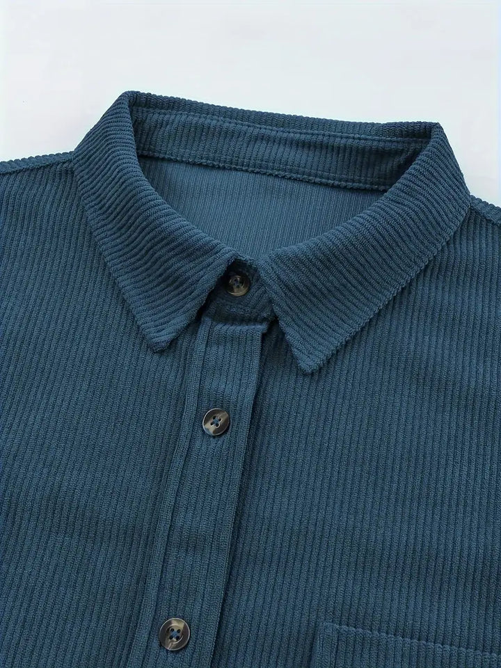 Irmela - Manga Larga Botón Camisa