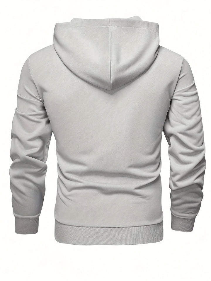 Klod - Sudadera Con Capucha y Botones De Manga Larga Informal