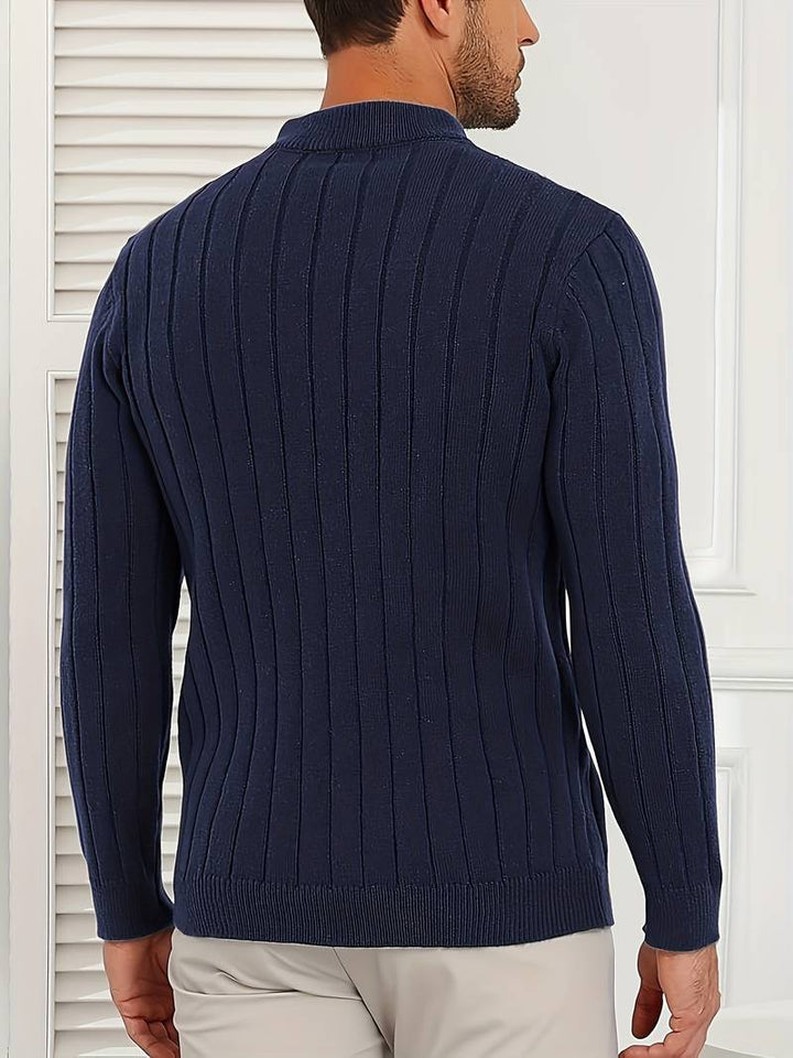 Yedidya - Jersey de Manga Larga Informal de Punto
