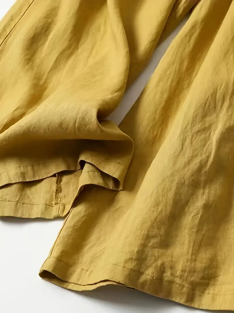 Anina - Pantalón Ancho De Lino