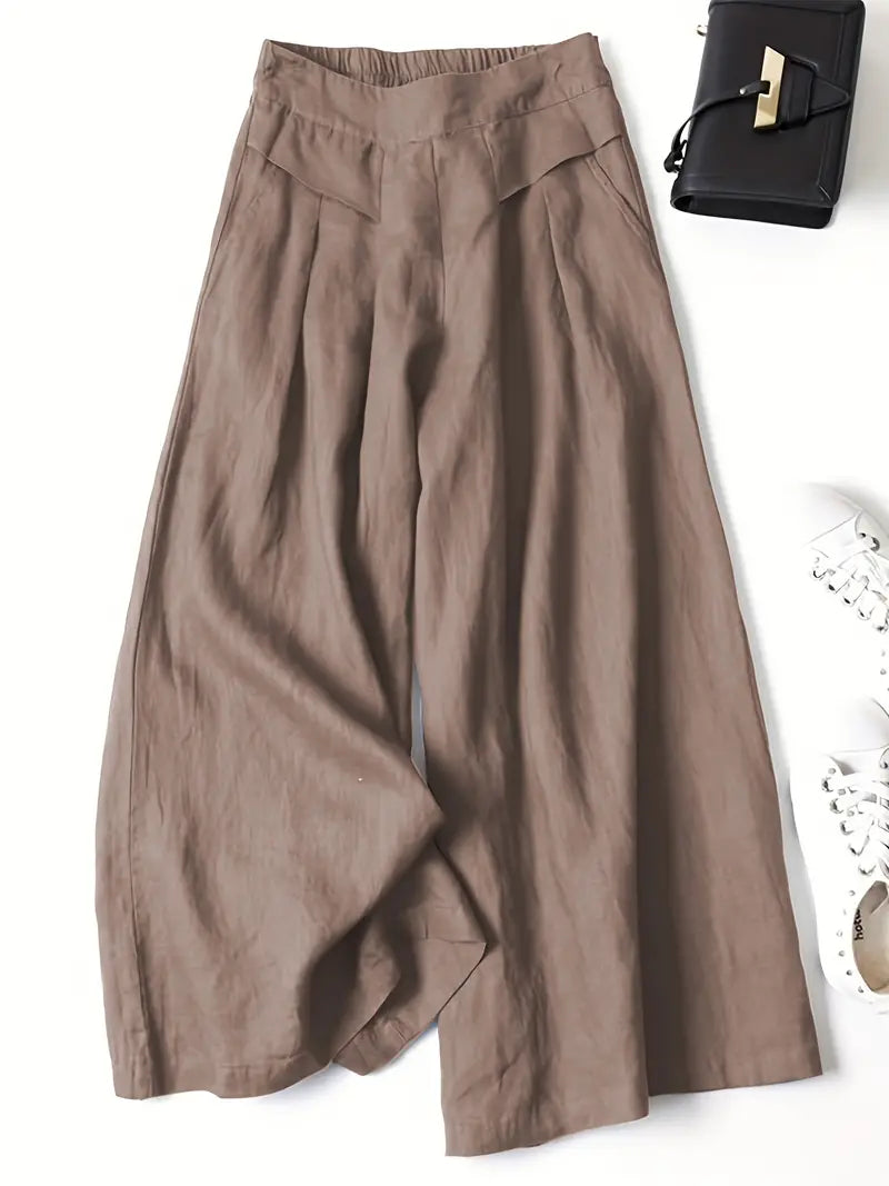 Anina - Pantalón Ancho De Lino