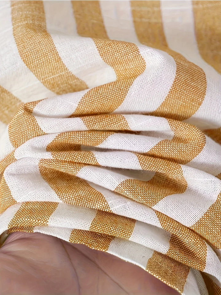 George - Camisa Elegante De Manga Larga a Rayas