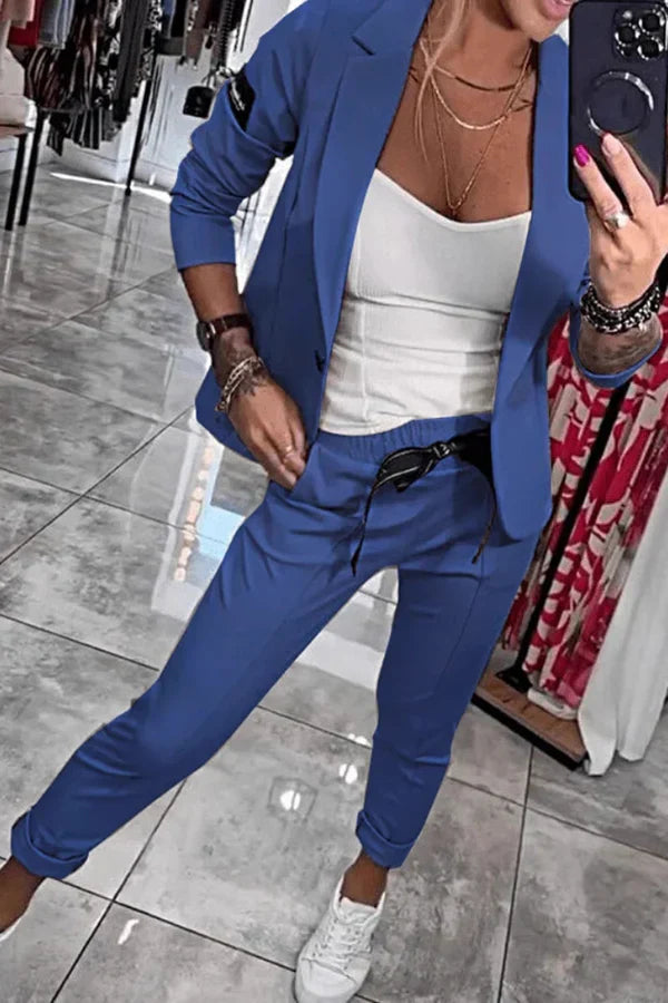 Kseniya - Elegante Conjunto De Blazer Y Pantalón