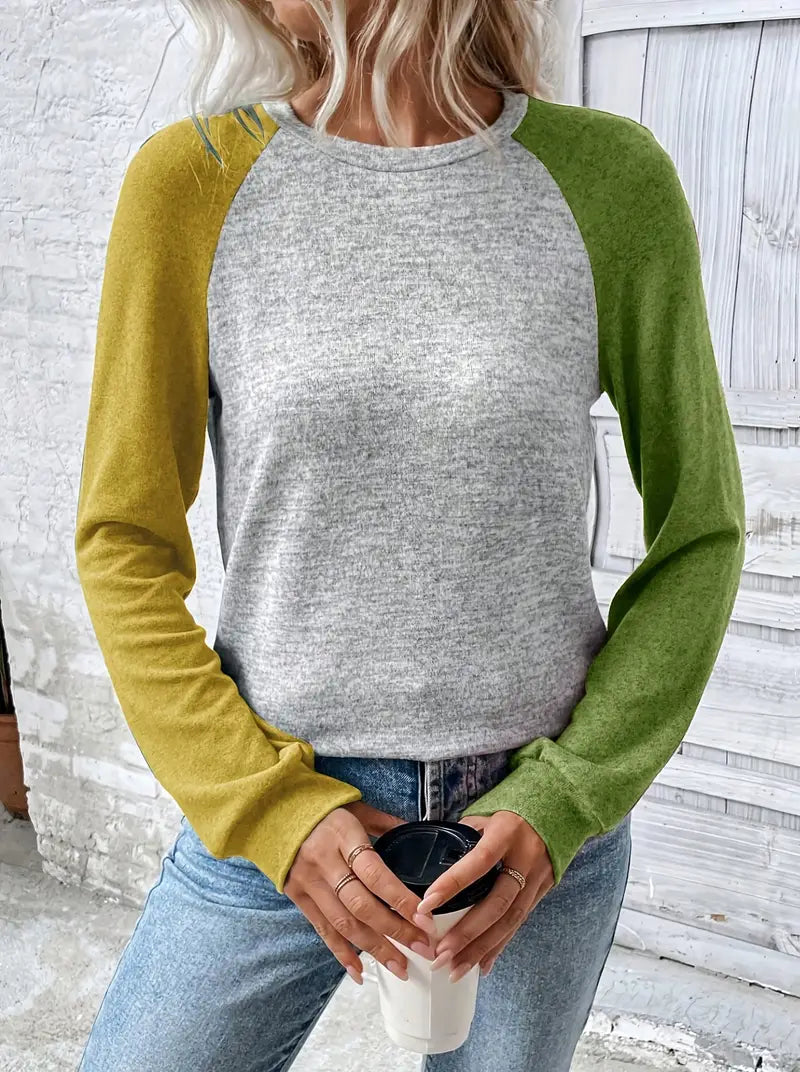 Samridhii - Camisa Informal De Cuello Redondo