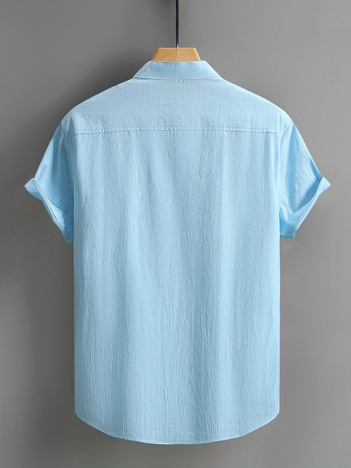 Tejada - Camisa Informal De Algodón Con Bolsillo