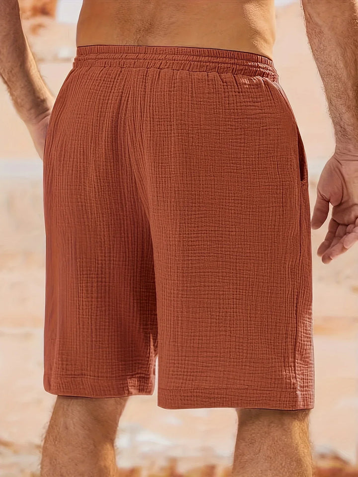 Bancroft - Elegantes Pantalones Cortos Holgados Con Bolsillos