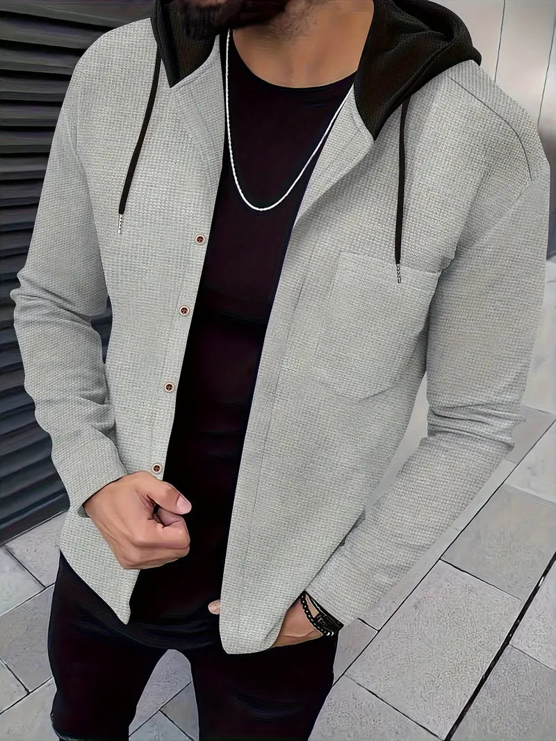Johnathan - Chaqueta Informal Con Capucha y Bolsillo
