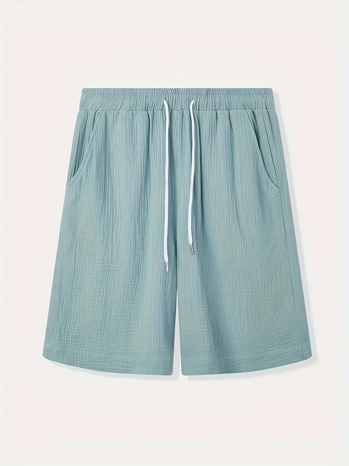 Bancroft - Elegantes Pantalones Cortos Holgados Con Bolsillos