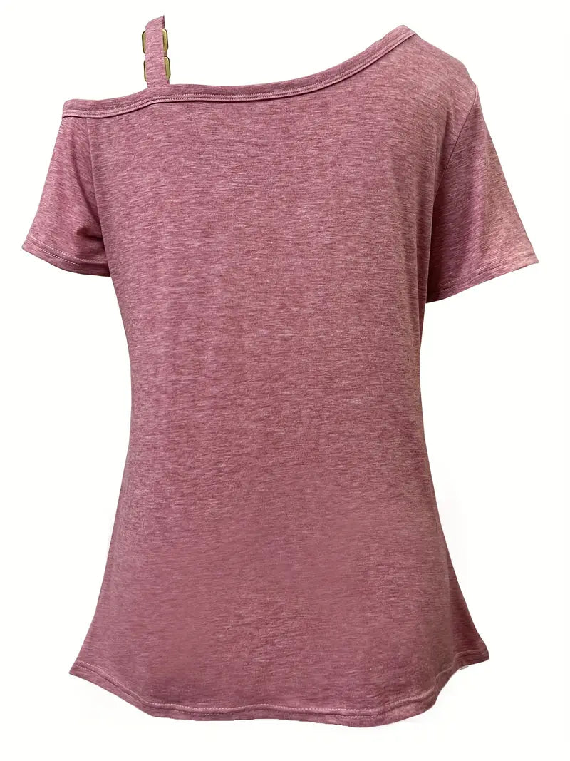 Ianthe - Camiseta Elegante De Manga Corta