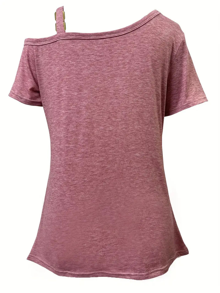 Ianthe - Camiseta Elegante De Manga Corta