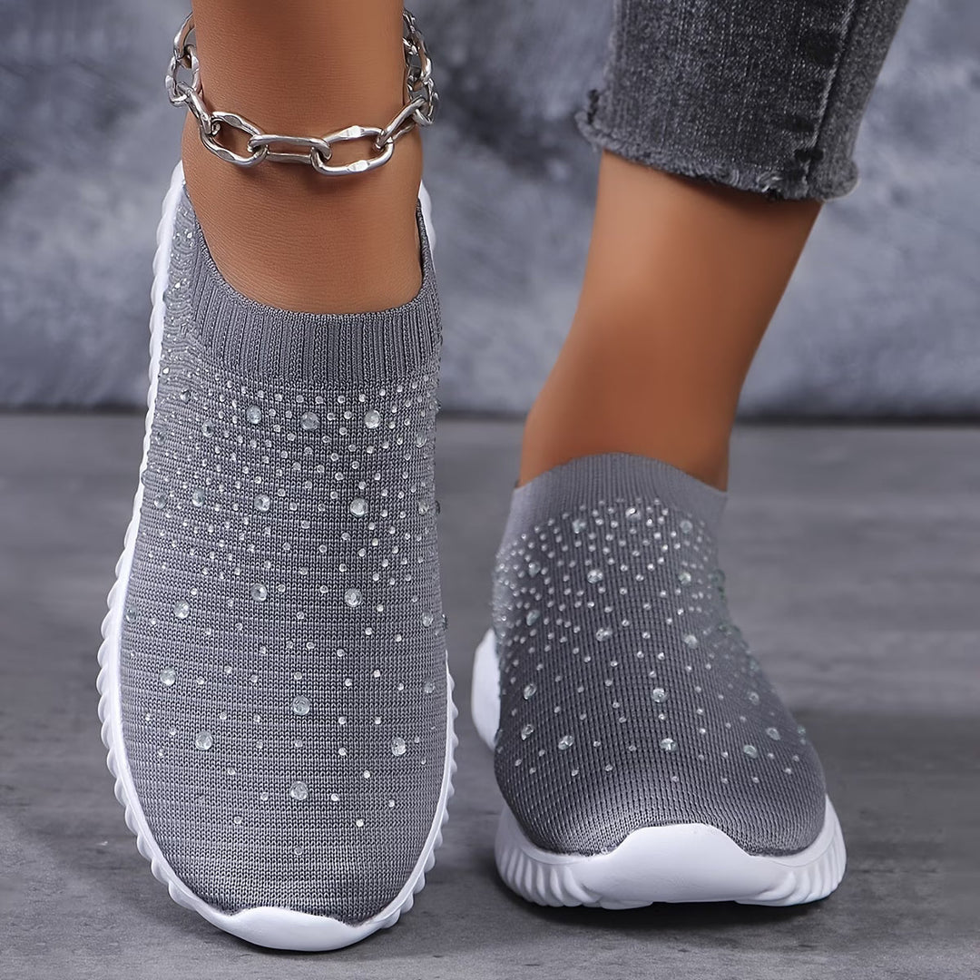 Elizaa - Zapatillas Cómodas Con Pedrería