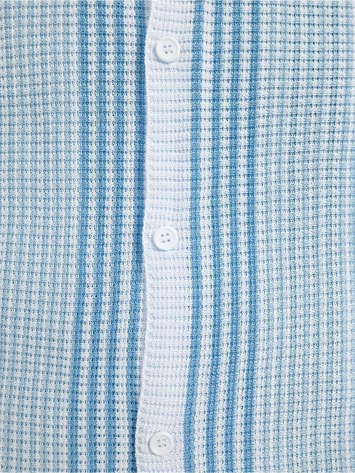 Avram - Camisa Informal A Rayas Con Botones