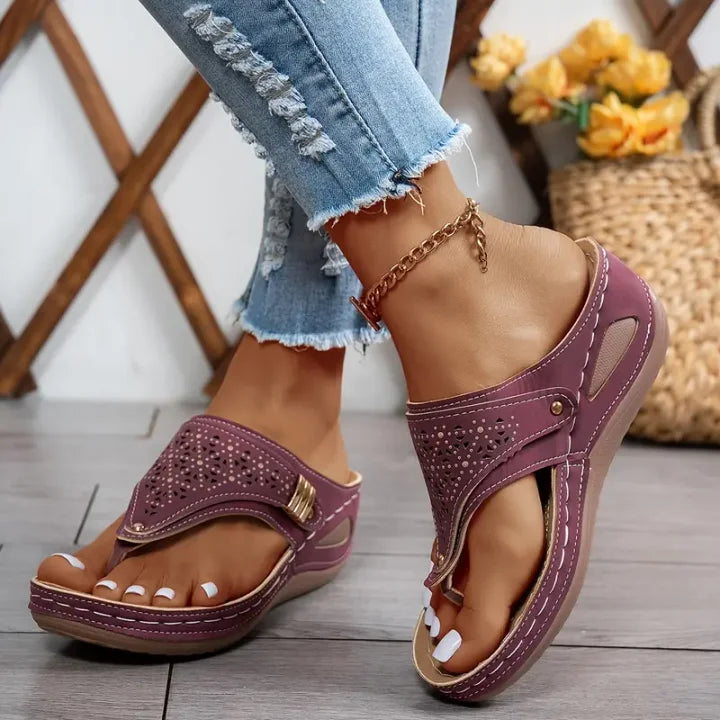 Tiara - Sandalias Con Cuña Elegantes
