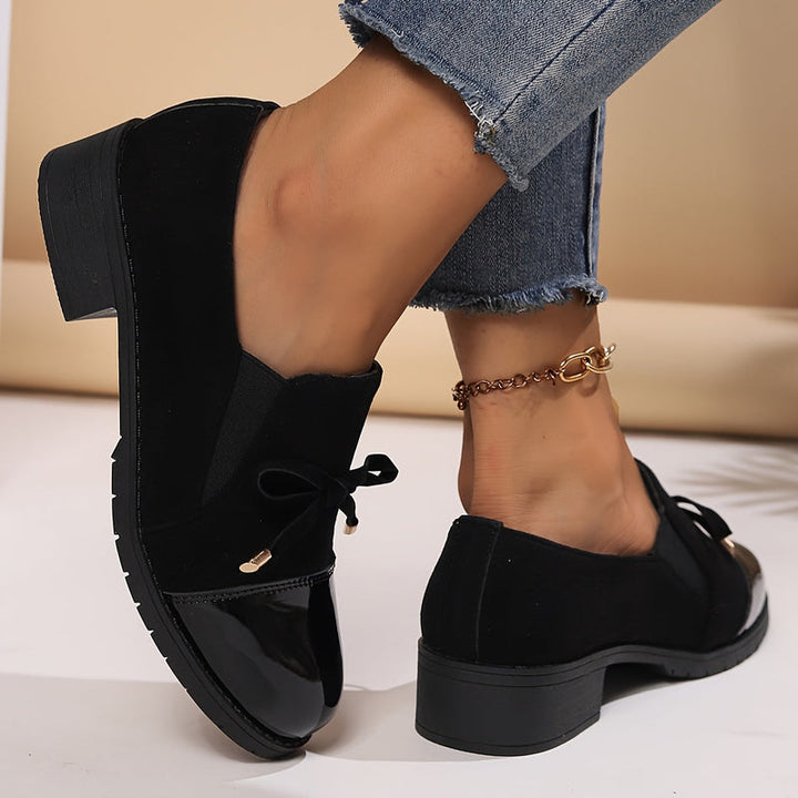 Virna - Elegantes Mocasines Antideslizantes Con Lazo