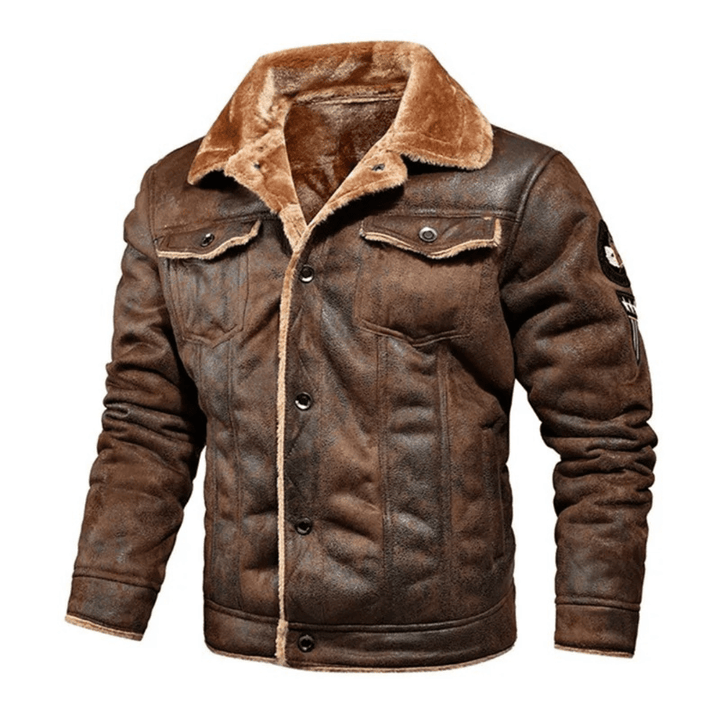 Baldur - Elegante Chaqueta Abrigada Con Botones
