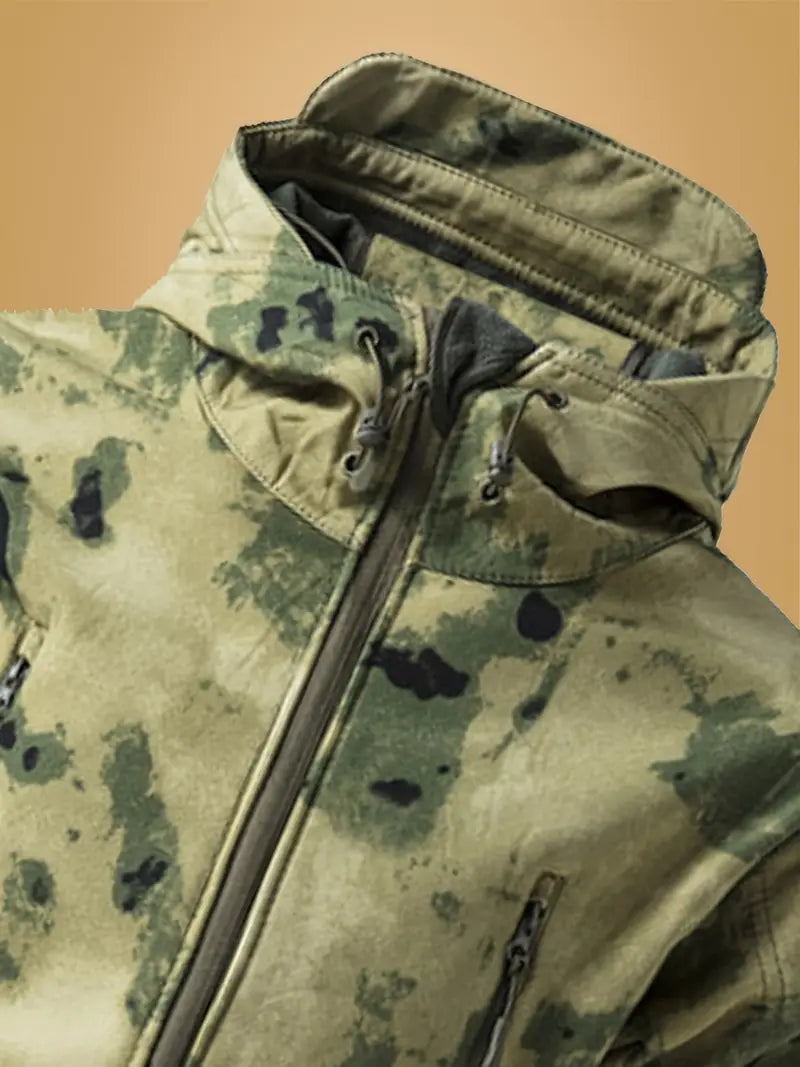 Mikel - Abrigo Militar De Cuello Alto y Capucha