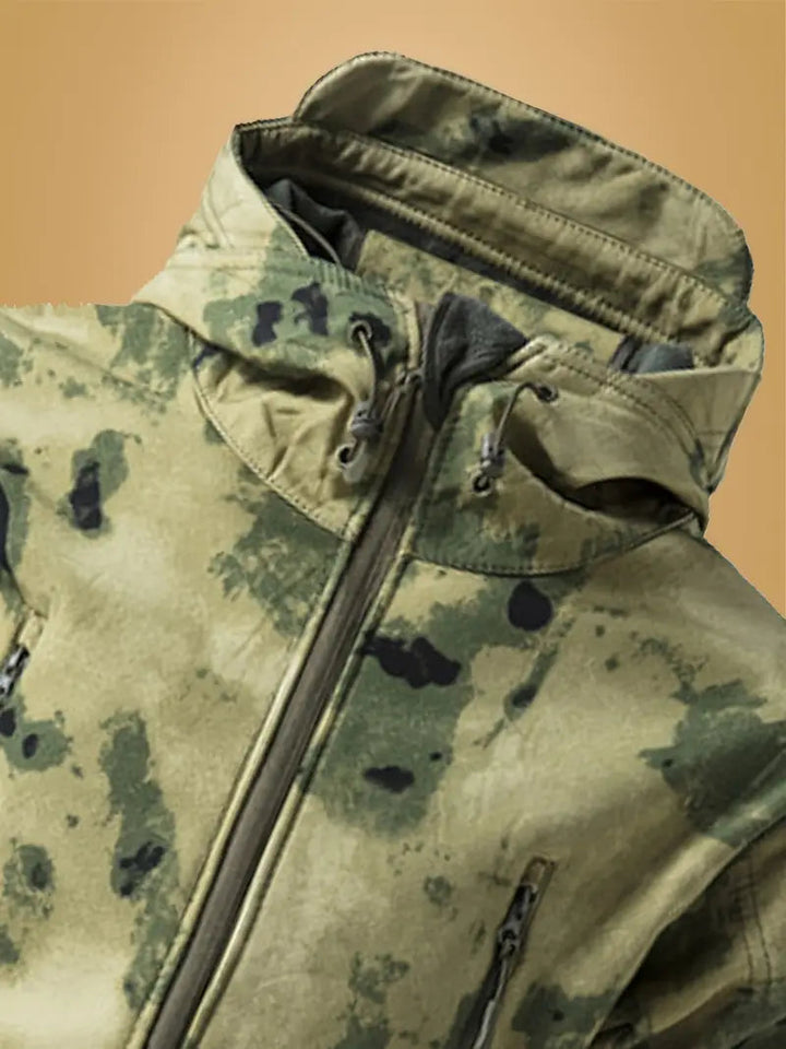 Mikel - Abrigo Militar De Cuello Alto y Capucha