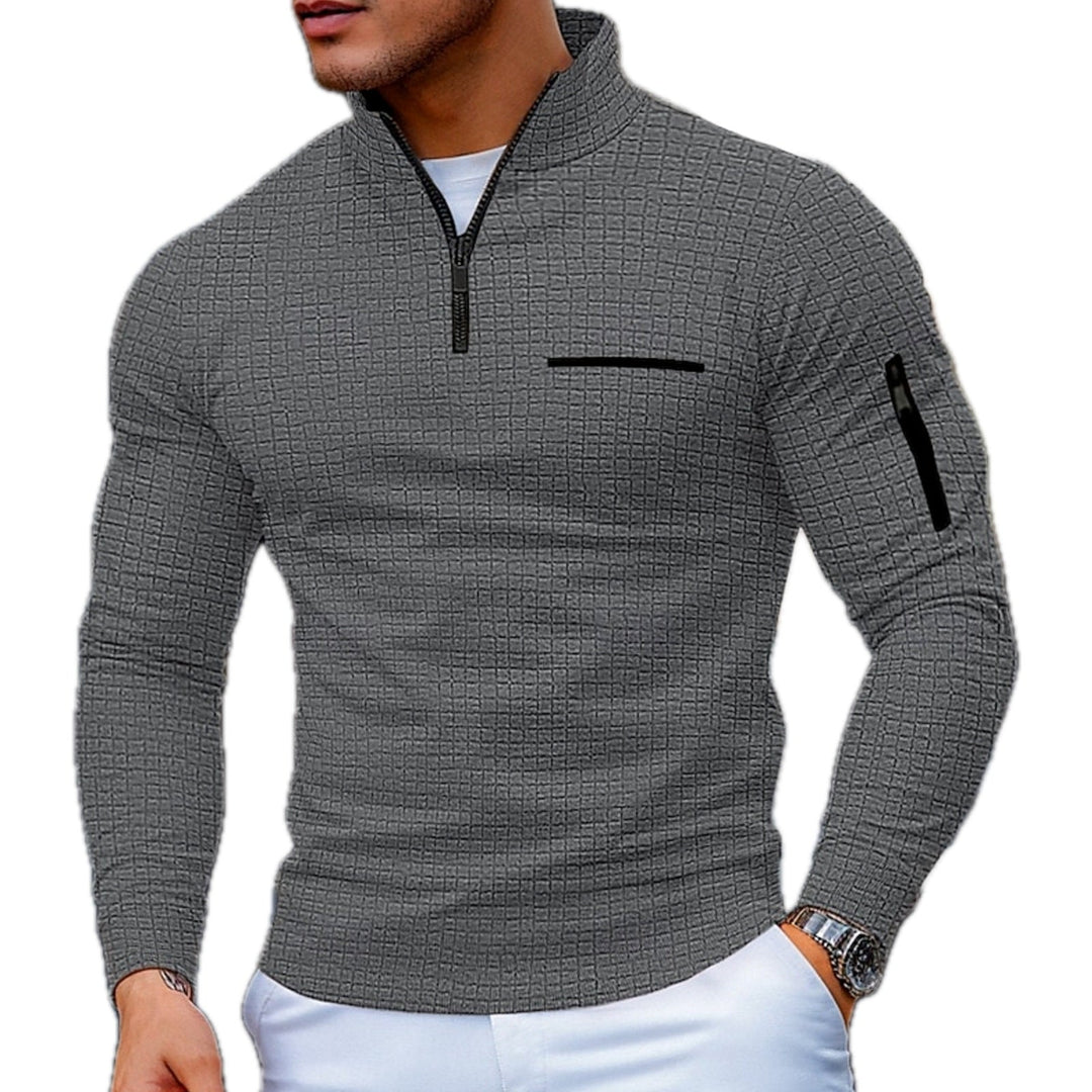 Morkan - Jersey Con Cremallera De Un Cuarto Y Textura