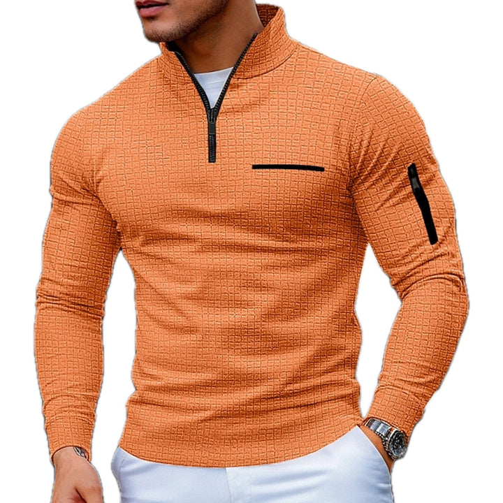 Morkan - Jersey Con Cremallera De Un Cuarto Y Textura