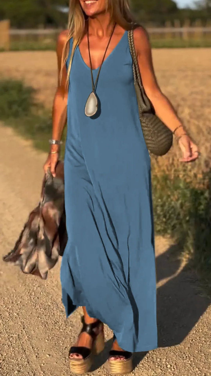Evelyne - Elegante Vestido Largo Sin Mangas