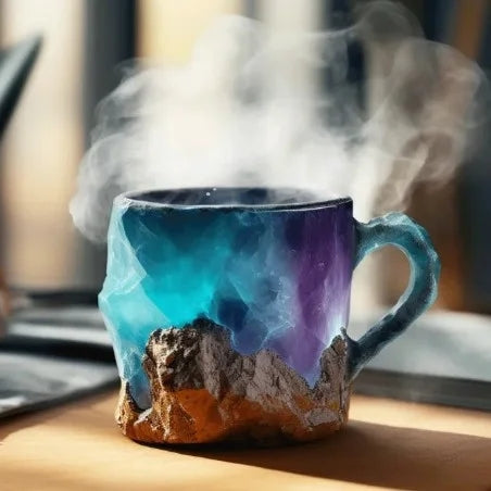 CrystalMug - Tazas De Café De Cristal Mineral