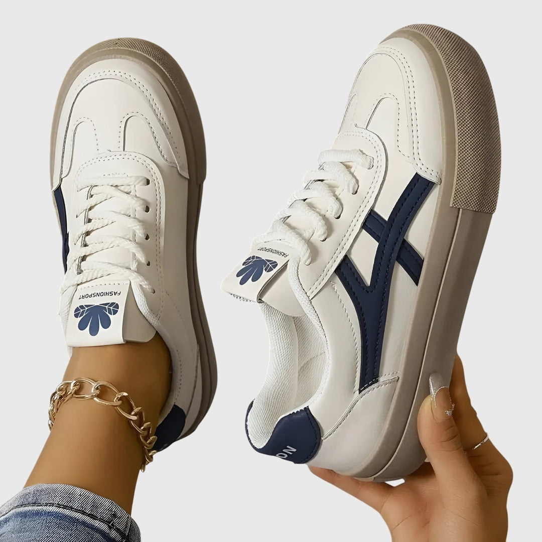 Necdet - Zapatillas Con Cordones y Rayas en Contraste