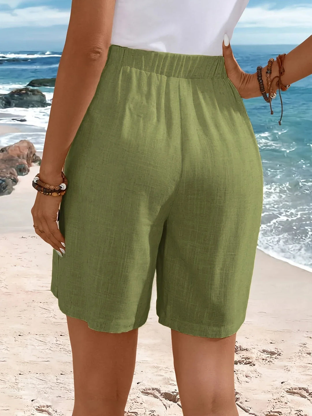 Fenella - Cómodos Pantalones Cortos Con Botones