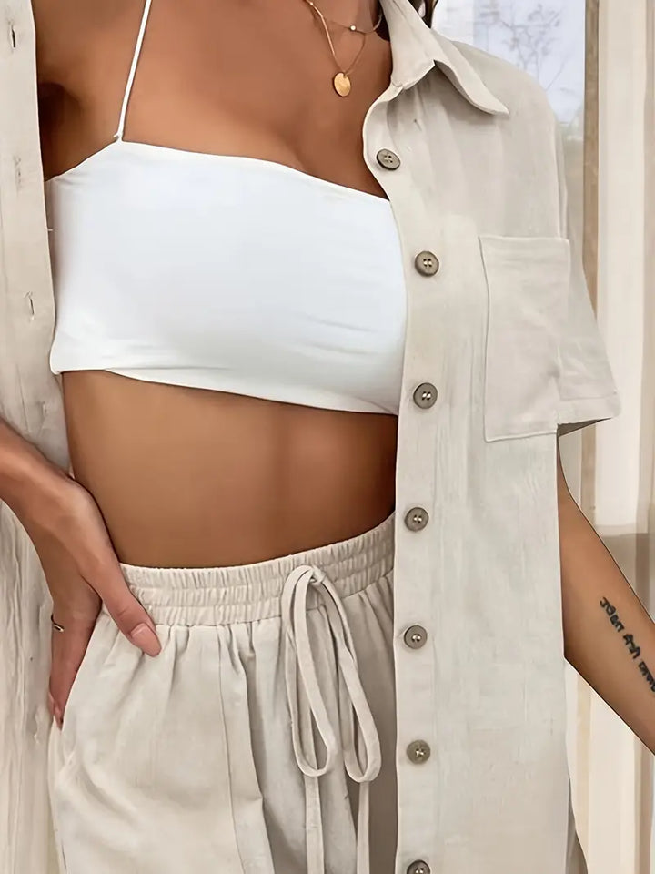 Fani - Elegante Conjunto De Verano De Dos Piezas