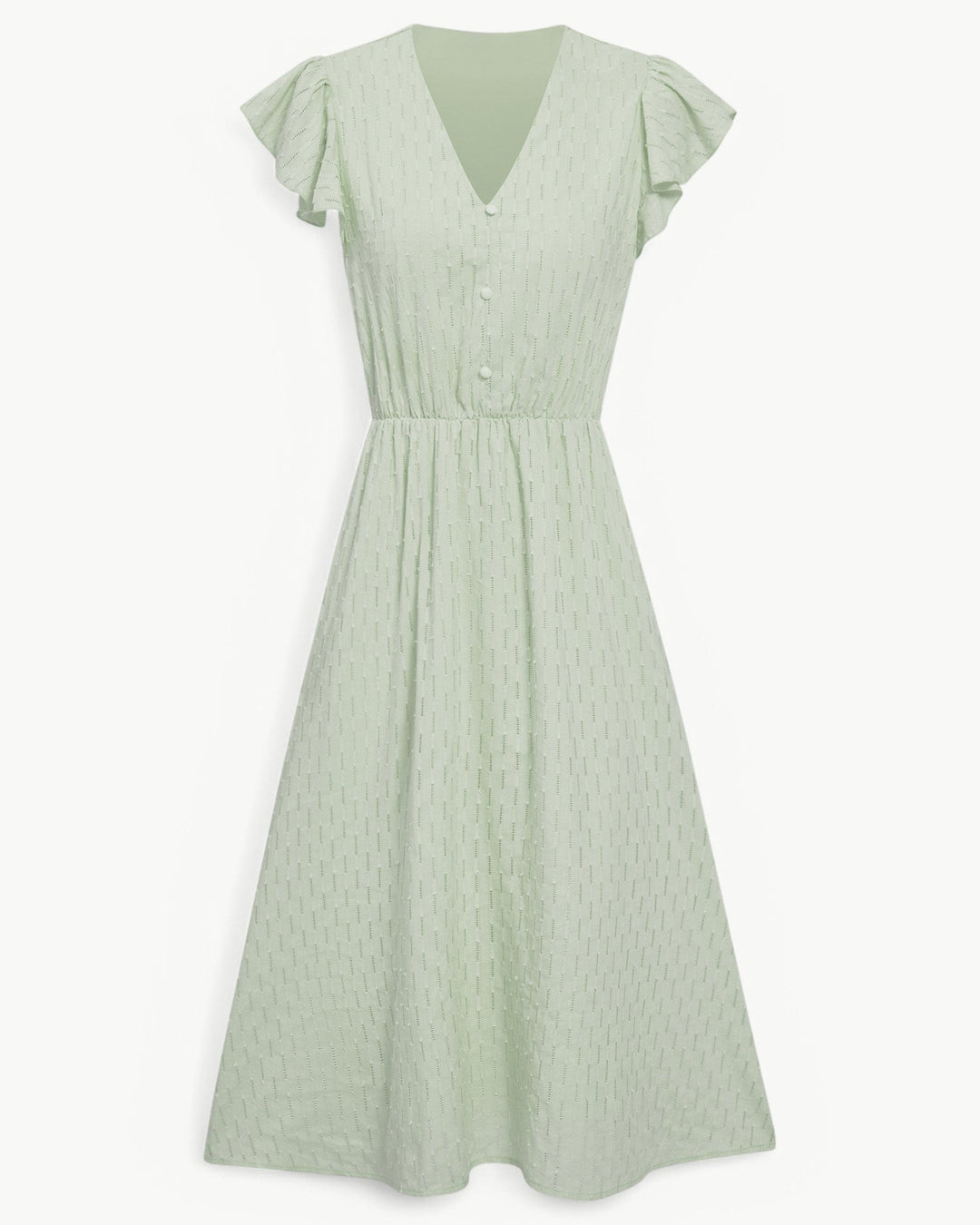 Julieta - Vestido Midi Con Mangas Con Volantes