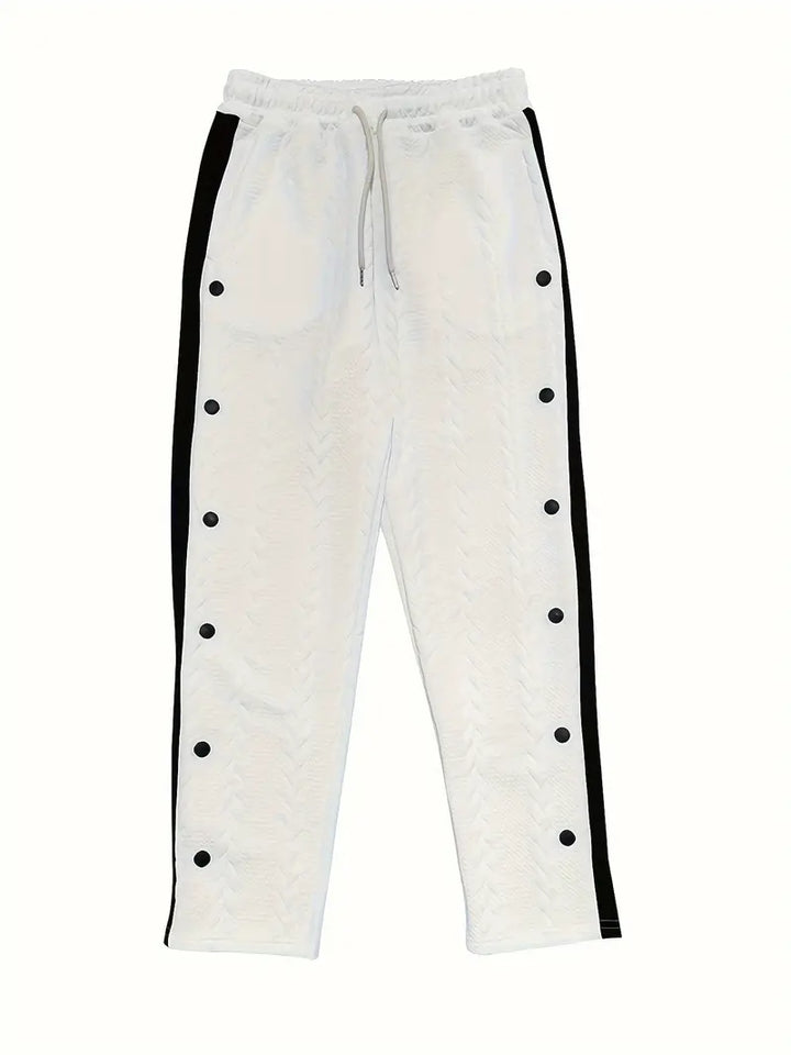 Jonass - Pantalones Anchos De Punto Con Botones Laterales