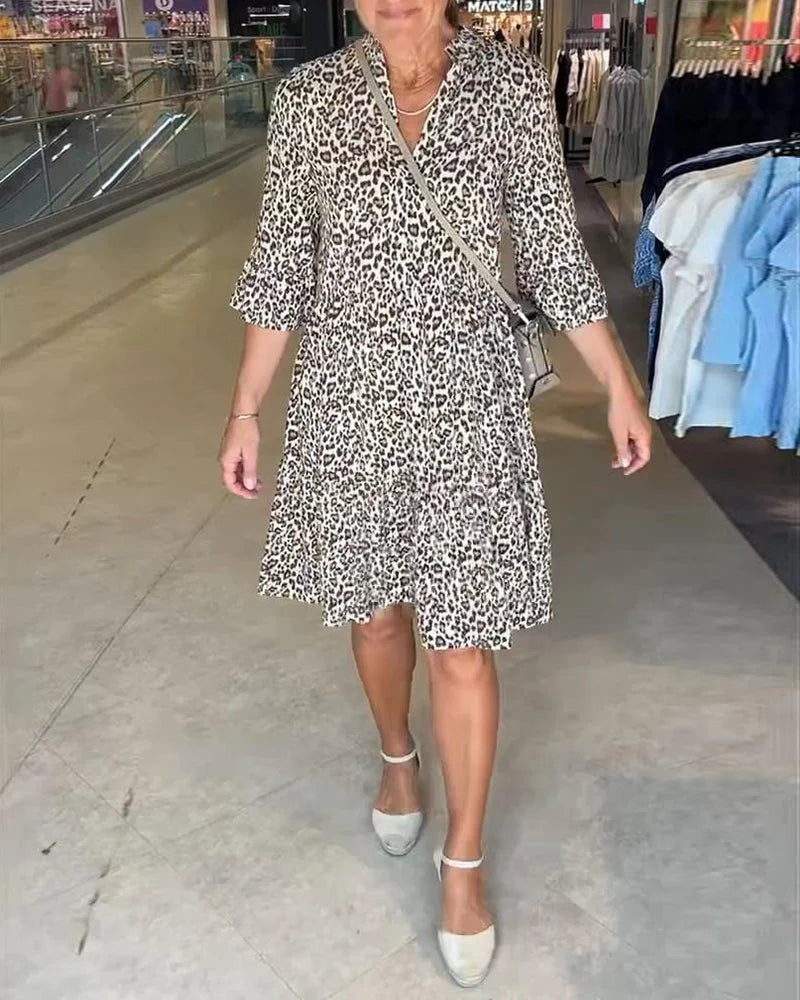 Siobhan - Vestido Con Estampado De Deopardo
