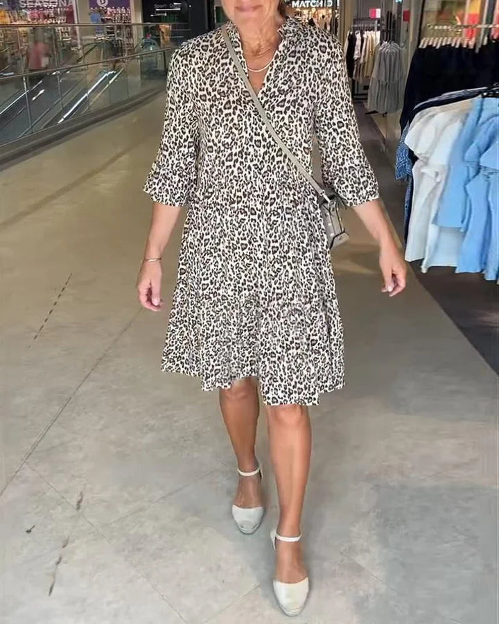 Siobhan - Vestido Con Estampado De Deopardo
