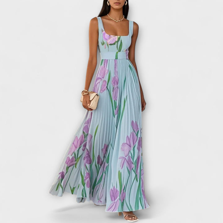 Tressa - Elegante Vestido Sin Mangas Con Estampado Floral